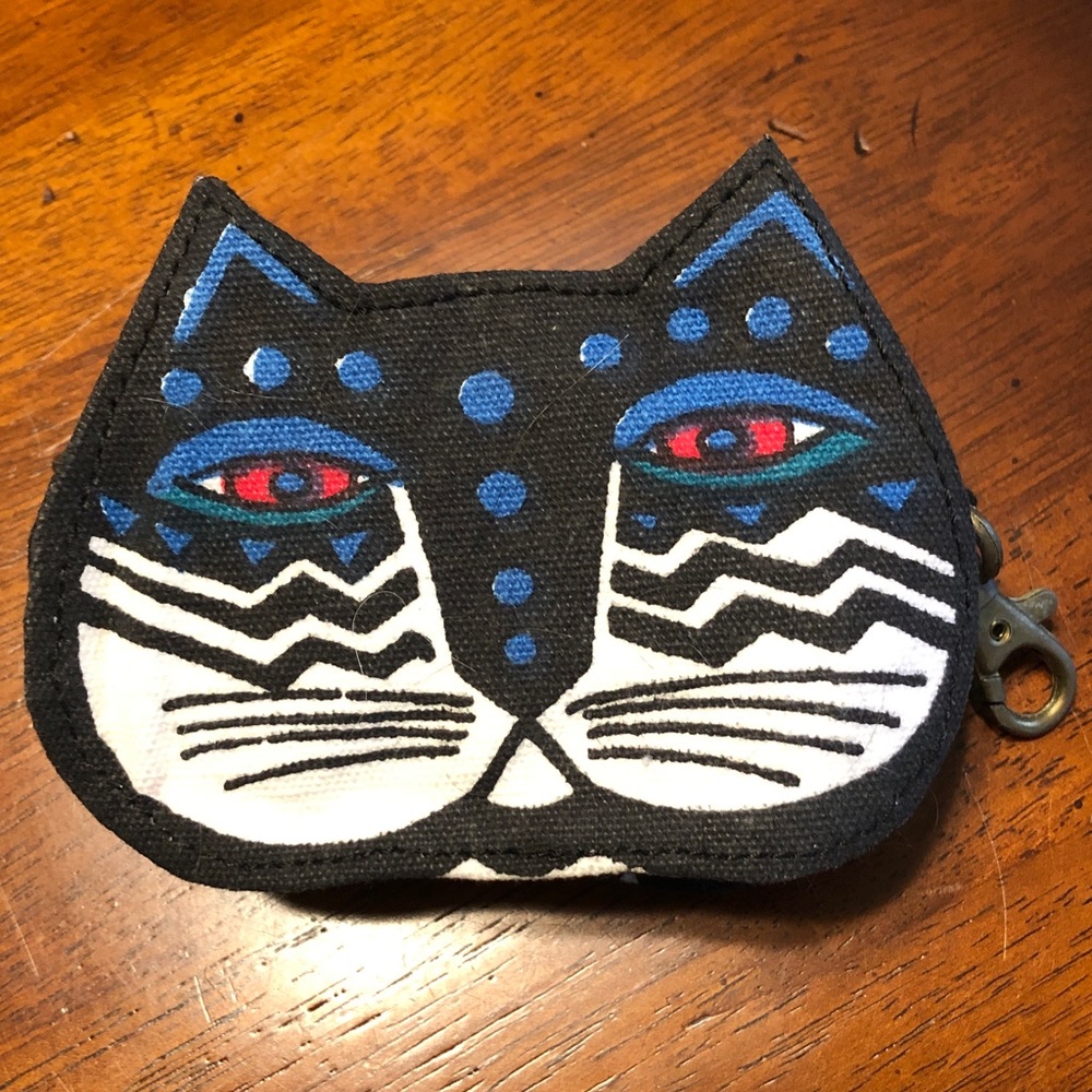 LAUREL BURCH Estate Cat Coin Purse